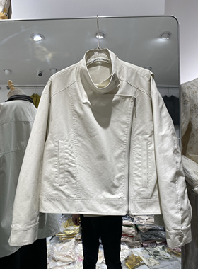 2025春季新品元素记忆2025016韩版气质百搭显瘦复古时尚立领外套