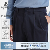 2026新款 浪登男款 休闲裤 春季 子宽松直筒长裤 商务裤 纯棉双褶
