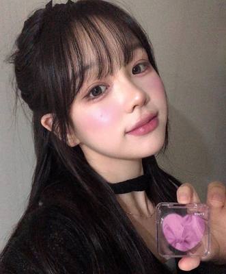 绝版韩国ETUDE爱丽小伊蒂之屋单色爱心腮红Heart Pop Cool Stage