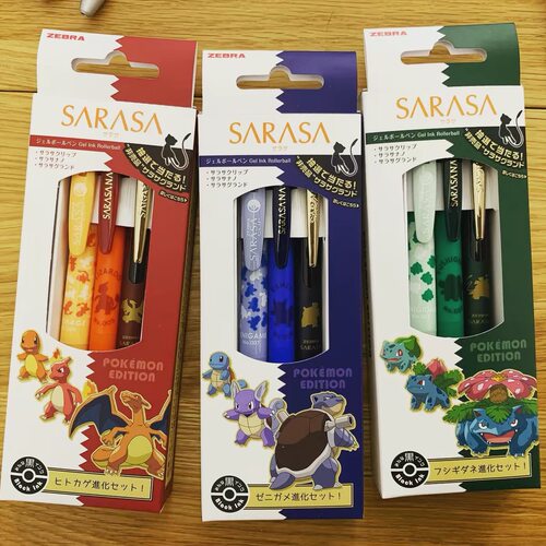 日本ZEBRA斑马sarasa Pokemon宝可梦皮卡丘联名限定中性笔多功能