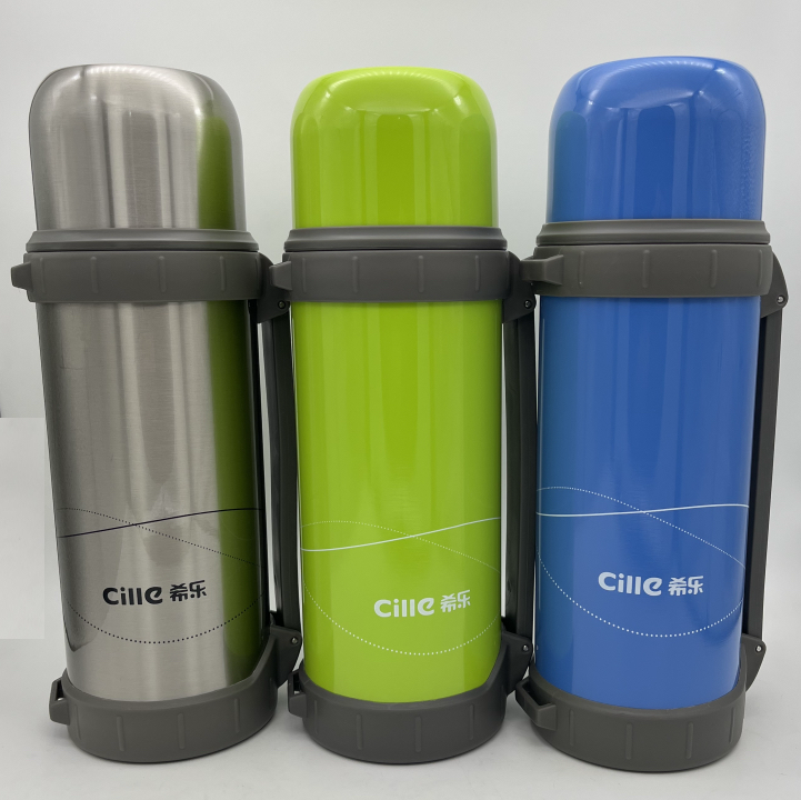 希乐真空保温壶车载旅行壶304不锈钢户外休闲活动壶登山水壶1.1L