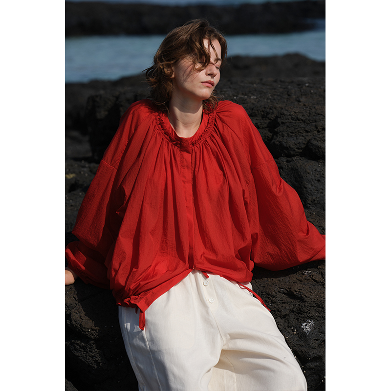 0壓感輕薄防曬花苞外套