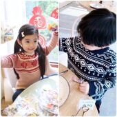 宝宝针织衫 miyababy雪花圣诞毛衣男女童美丽诺全羊毛冬季 圆领长袖