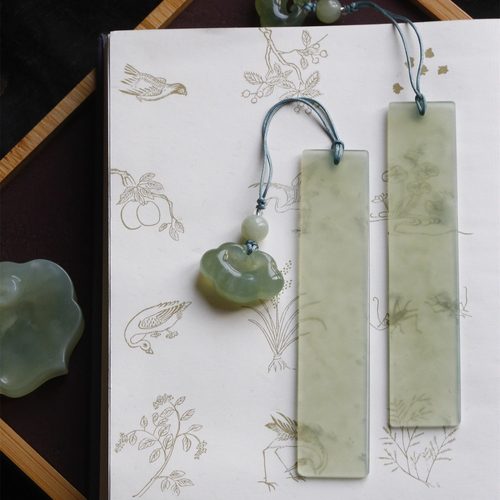 天然岫玉如意签丨藏卷揽清欢