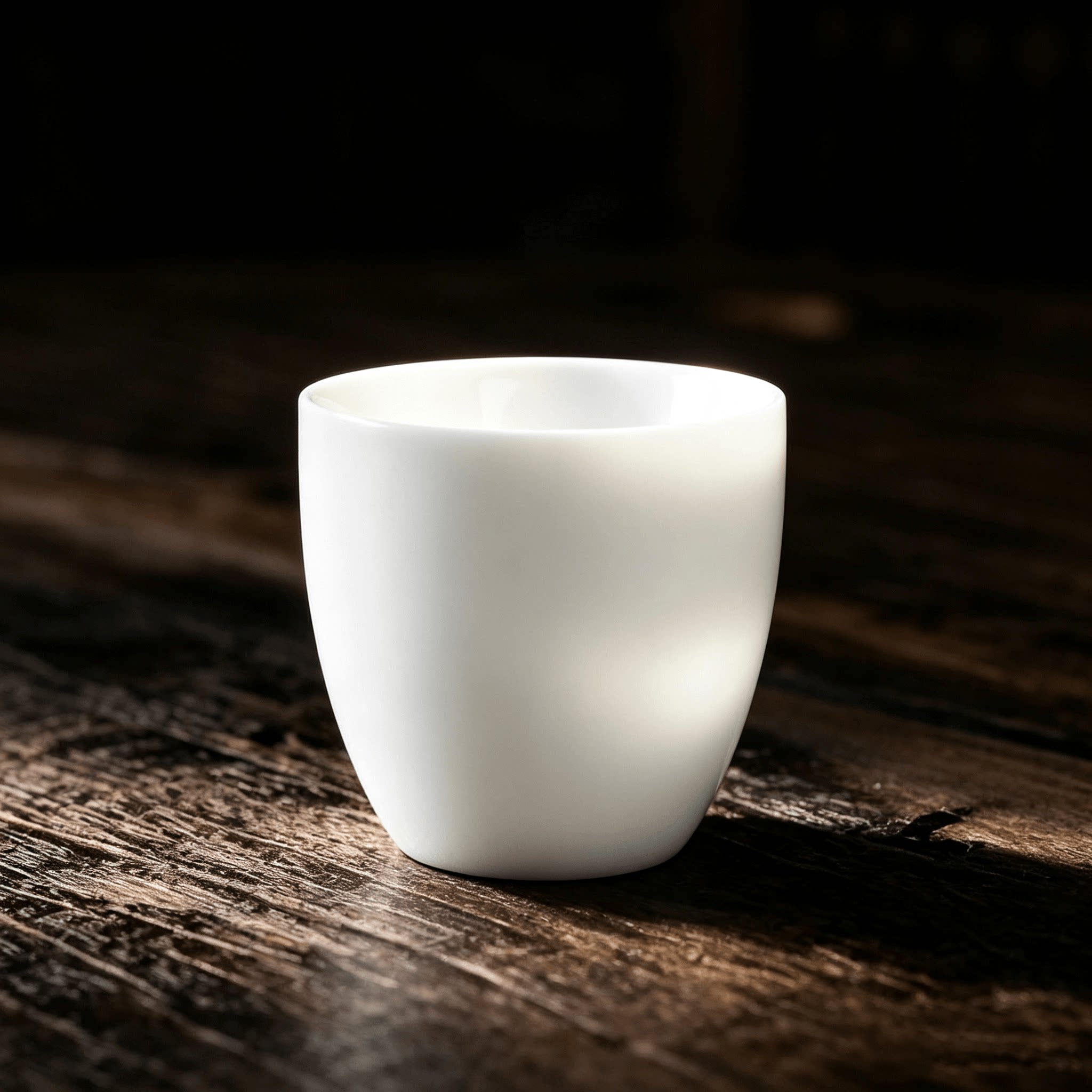 德化白瓷冰种杯茶具茶杯白色圆杯茶杯