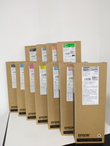 EPSON爱普生7908 7910 9908 9910原装墨水墨盒洋红色T6373 700ML