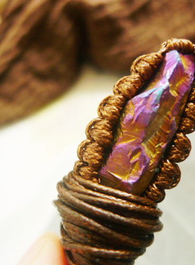 天然原石水晶手工编织