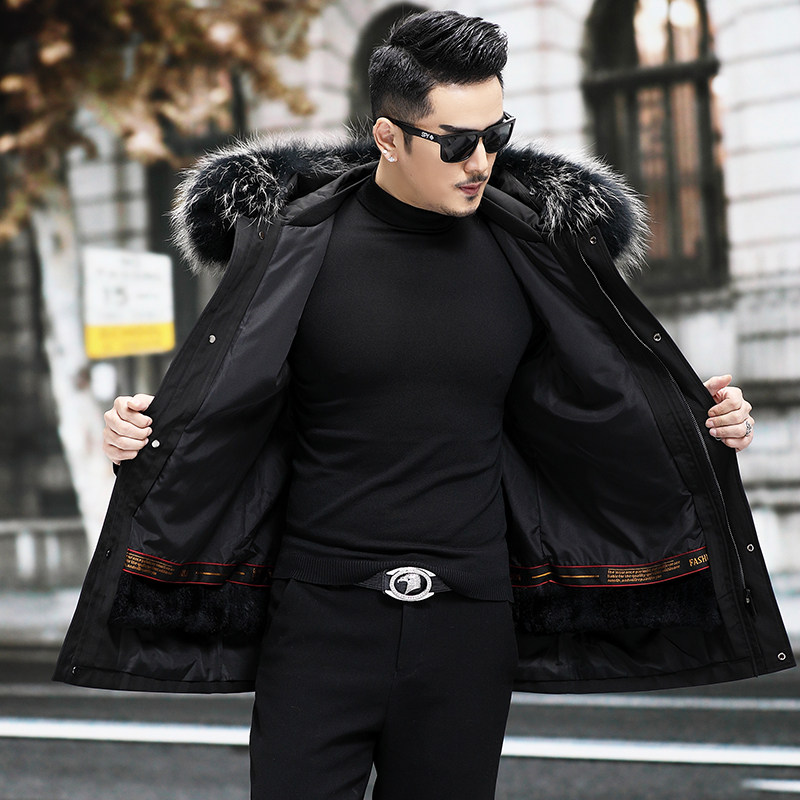 反季特价促销狐狸毛领派克服