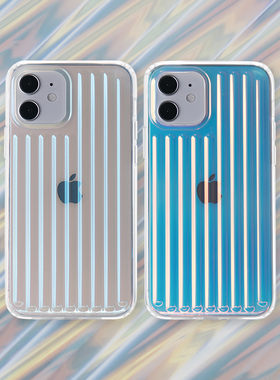 镭射手机壳iPhone13pro半透明12苹果XR防摔MAX软mini保护套11