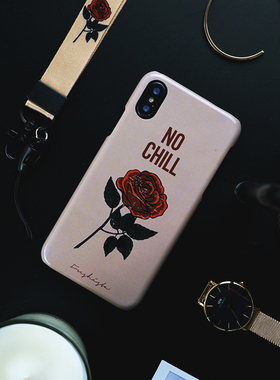 原创EXO金钟仁同款玫瑰iphoneXr手机壳苹果8Plus7硬6s软保护套Max