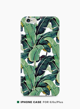 芭蕉叶原创意苹果6s手机硬壳iPhone7 Plus 磨砂软保护套8
