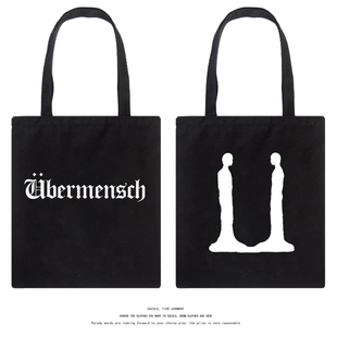 GD权志龙Übermensch演唱会周边帆布包时尚 单肩包应援手提购物袋