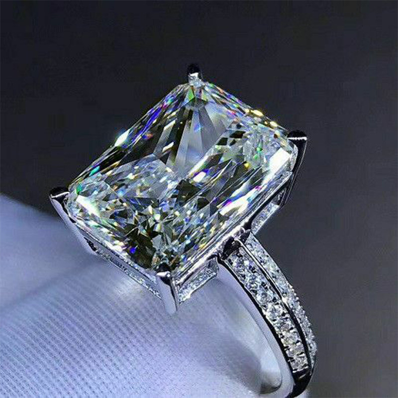 new fashion big square crystal stone women wedding bridal