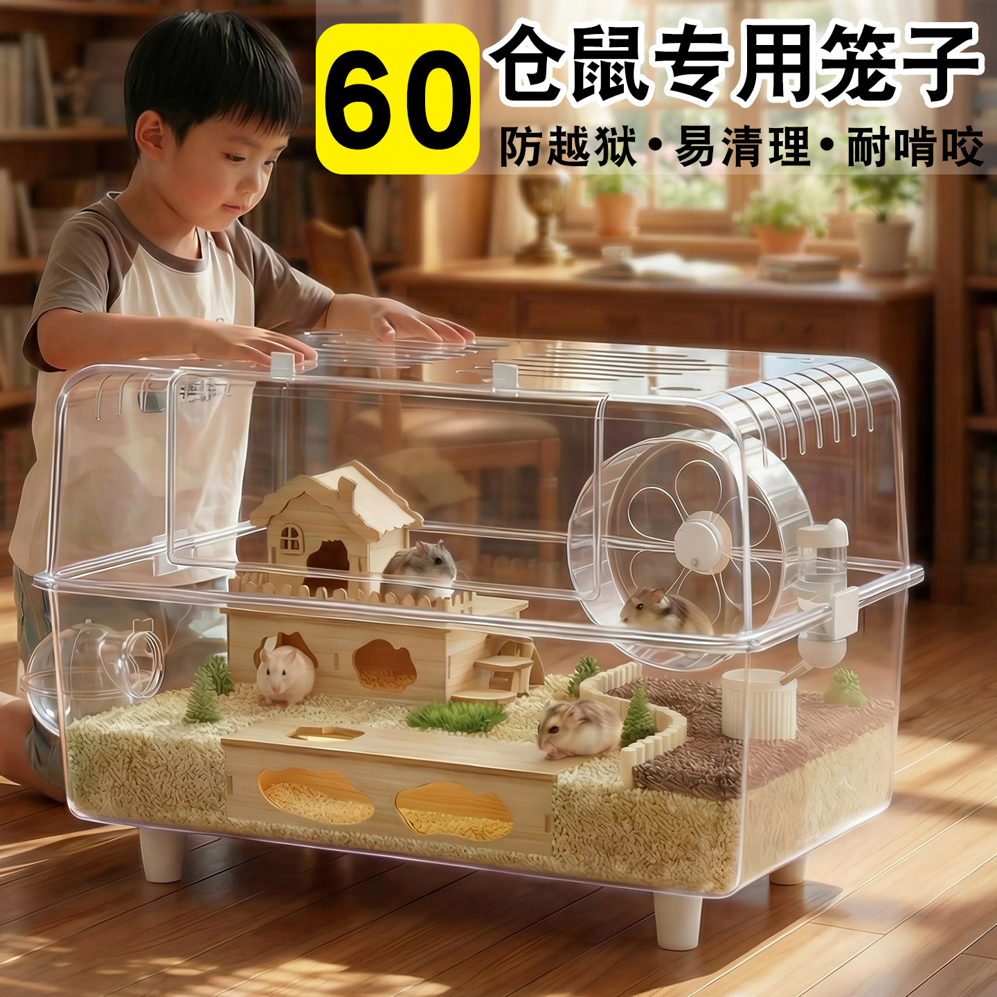仓鼠专用笼子超大别墅豪华60cm图片
