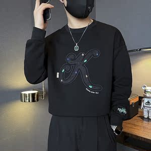 重工刺绣硬挺外套男高级感卫衣社会小伙店主风B323/WY17B/P68控98图片