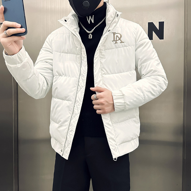 社会小伙棉衣男立领亮面修身刺绣棉服B323-MY01-P108控148图片