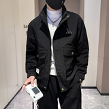 秋季男士工装外套夹克上衣修身社会小伙高级感B323-JK04-P98，男装夹克，星座301C（原B323）