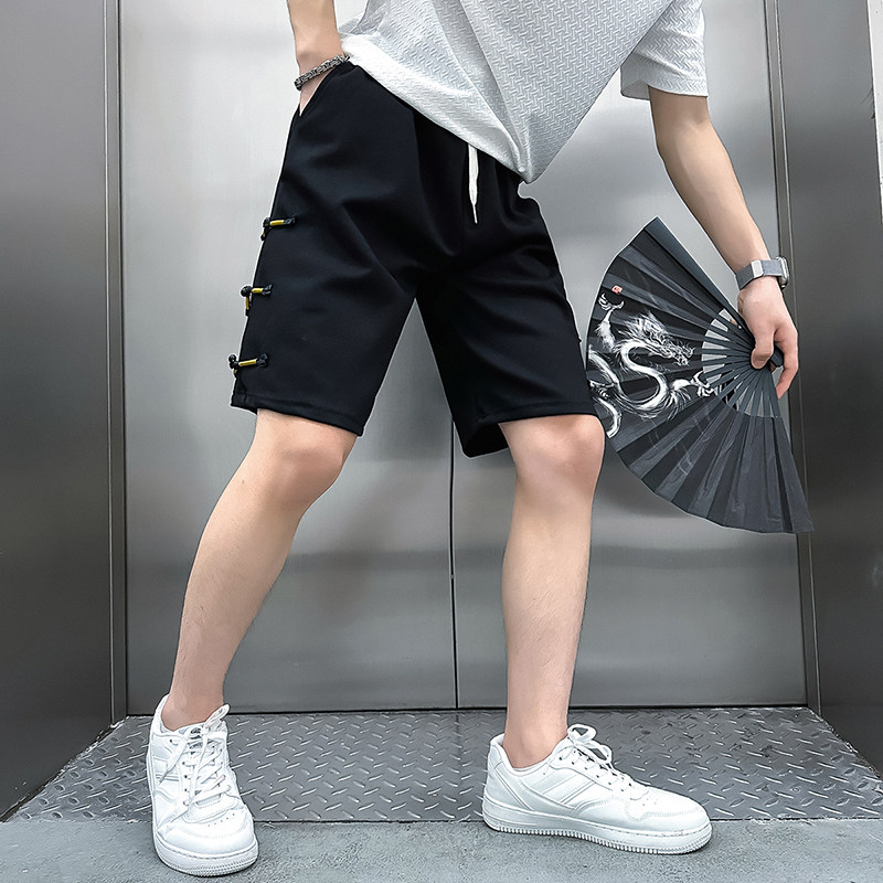 B323-DK11-P48控68社会小伙休闲短裤店主风男风流行五分裤,男装牛仔裤,星座301C（原B323）