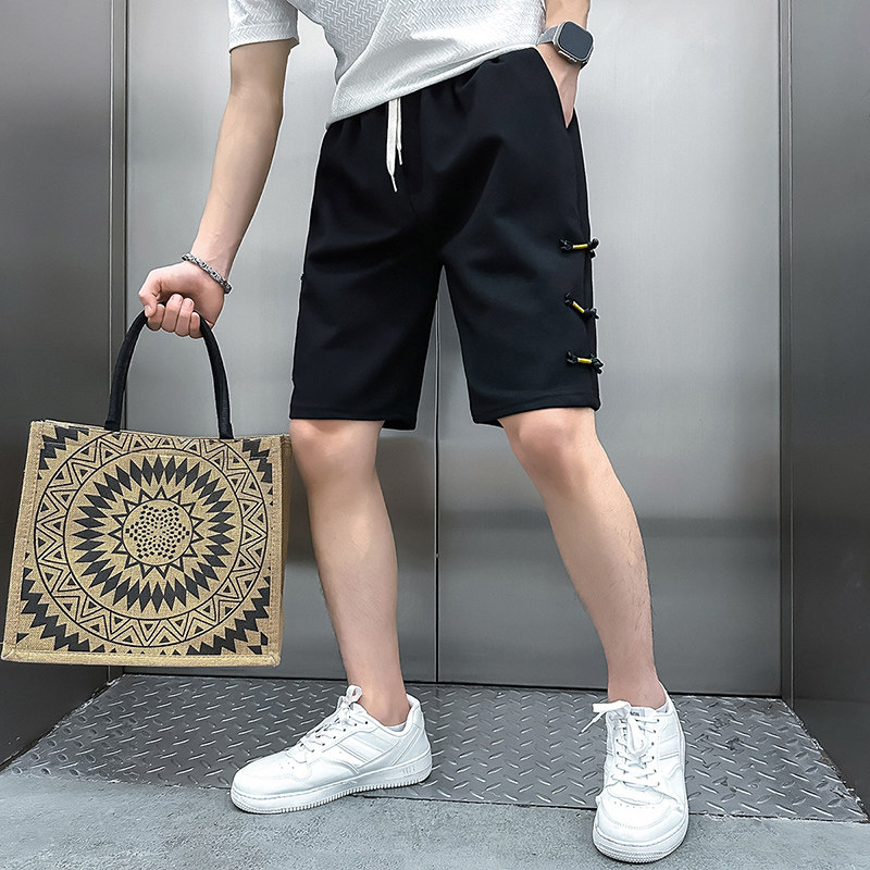 B323-DK11-P48控68社会小伙休闲短裤店主风男风流行五分裤,男装牛仔裤,星座301C（原B323）