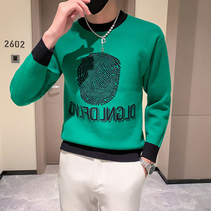 两面穿毛衣男潮牌高级感超好看圆领加厚秋款款流行 两色 M21-P78图片