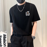 B323-DT60-特P38控58短袖T恤男社会小伙店主风圆领潮牌半袖衣服，男装T恤，星座301C（原B323）