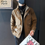 秋季男士工装外套夹克社会小伙立领潮流高级感B323-JK04-P98，男装夹克，星座301C（原B323）