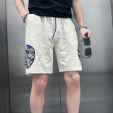 B323-DK17-P48控68社会小伙店主风潮流百搭风休闲短裤五分裤，男装牛仔裤，星座301C（原B323）