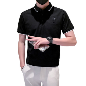 社会小伙短袖polo衫男宇航员浮雕图案PL04/P55控75图片