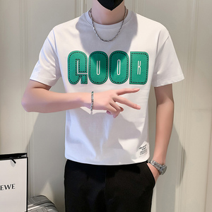 2025新款潮牌社会小伙短袖T恤good字母印花 B323-DT01-特P38 控58图片