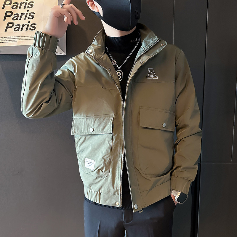 秋季男士工装外套夹克上衣社会小伙潮流高级感B323-JK04-P98,男装夹克,星座301C（原B323）