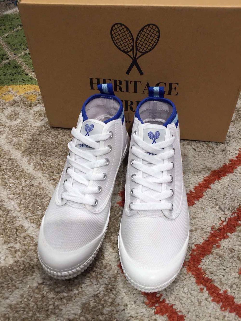 澳洲直邮 高帮 澳洲volley帆布小白鞋系带平底运动鞋王菲款 男女