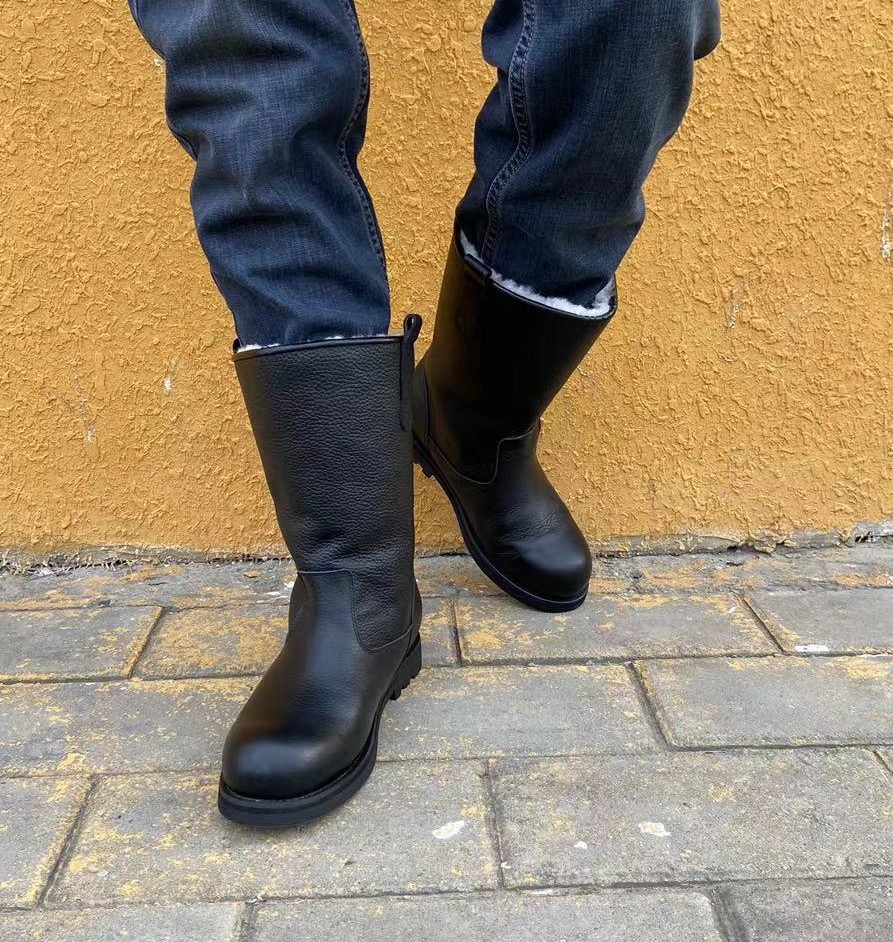 蒙古靴皮毛一体抗寒靴户外靴包邮