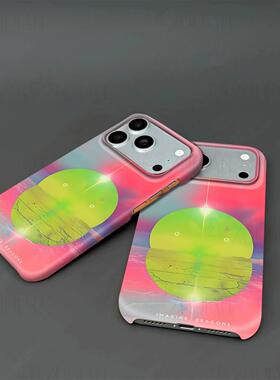 梦龙赛博落日硬壳磨砂磁吸手机壳适用苹果iphone17promax华为OPPOFINDX9PROP70PRO三星S25PLUSP80ULTRA