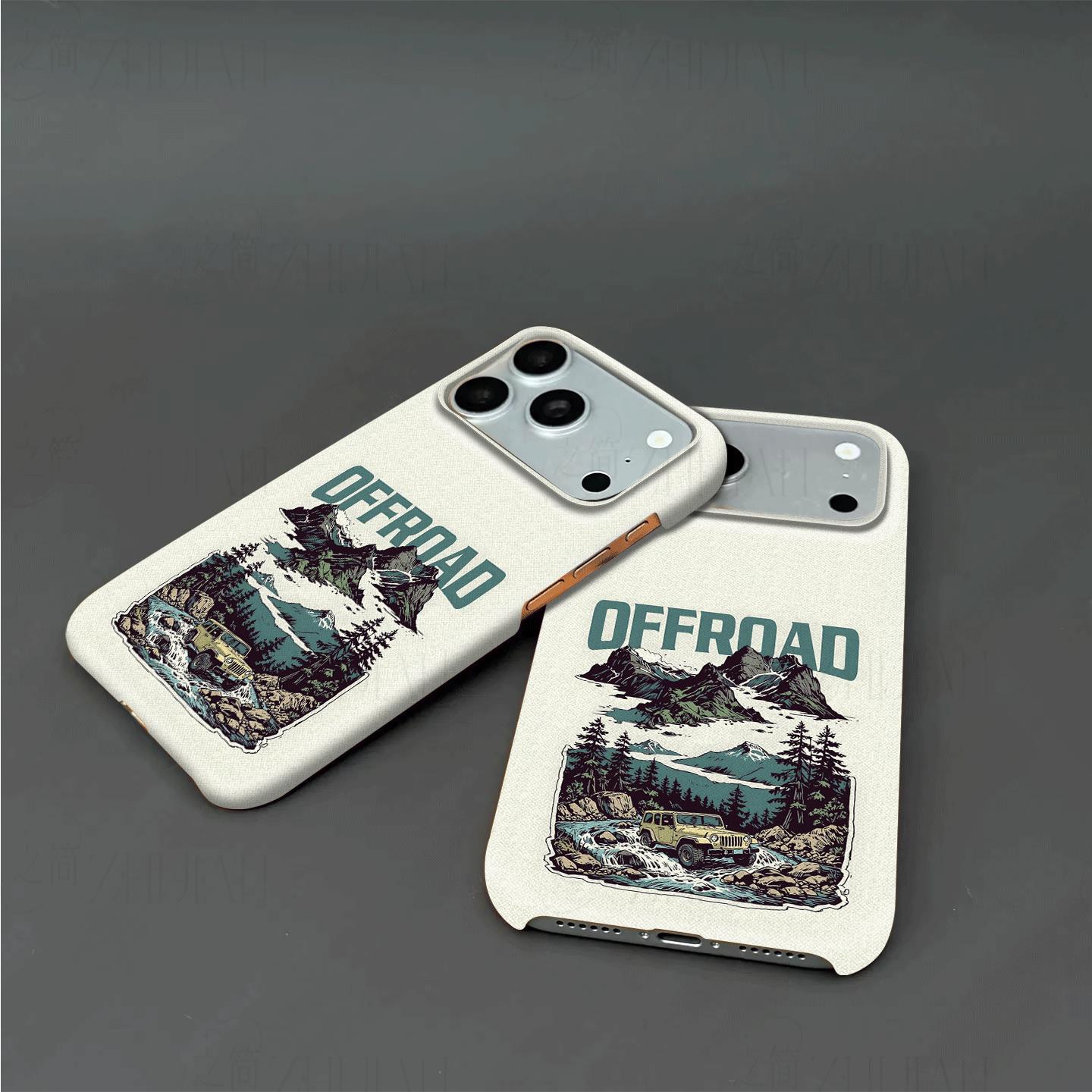 吉普山地越野硬壳磨砂磁吸手机壳适用苹果iphone17promax华为FINDX8至尊小米15PROVIVOX300PROVIVOX200至尊