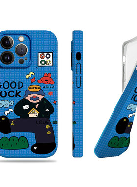 苹果17promax插画大叔女孩菲林情侣手机壳适用苹果华为红米K70ULTRANOVA12PROMATE70PRO+VIVOS19PRONOVA13