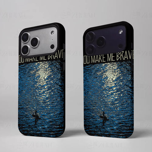 月夜海上冲浪磨砂磁吸手机壳大孔亮面硬壳适用苹果iphone18promax华为PURAXVIEW红米K90MAX华为畅享90PLUS