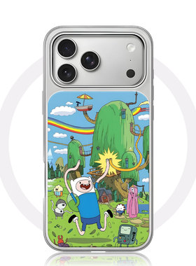 芬恩与伙伴们手机壳大孔电镀黑框碳纤纹二合一磁吸适用苹果17promax华为小米15PROPURA80ULTRAPURA80PROPLUS