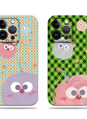 苹果17promax三只煤球菲林情侣手机壳适用苹果华为P60ARTP60PRO一加ACE5Pro一加15VIVOX100PRO