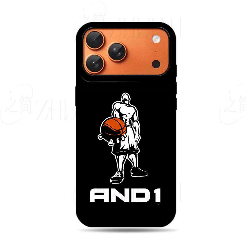 AND1篮球磨砂磁吸手机壳大孔亮面硬壳适用苹果iphone18promax华为PURAXVIEWOPPORENO6PROPLUSVIVOX200PROMINI