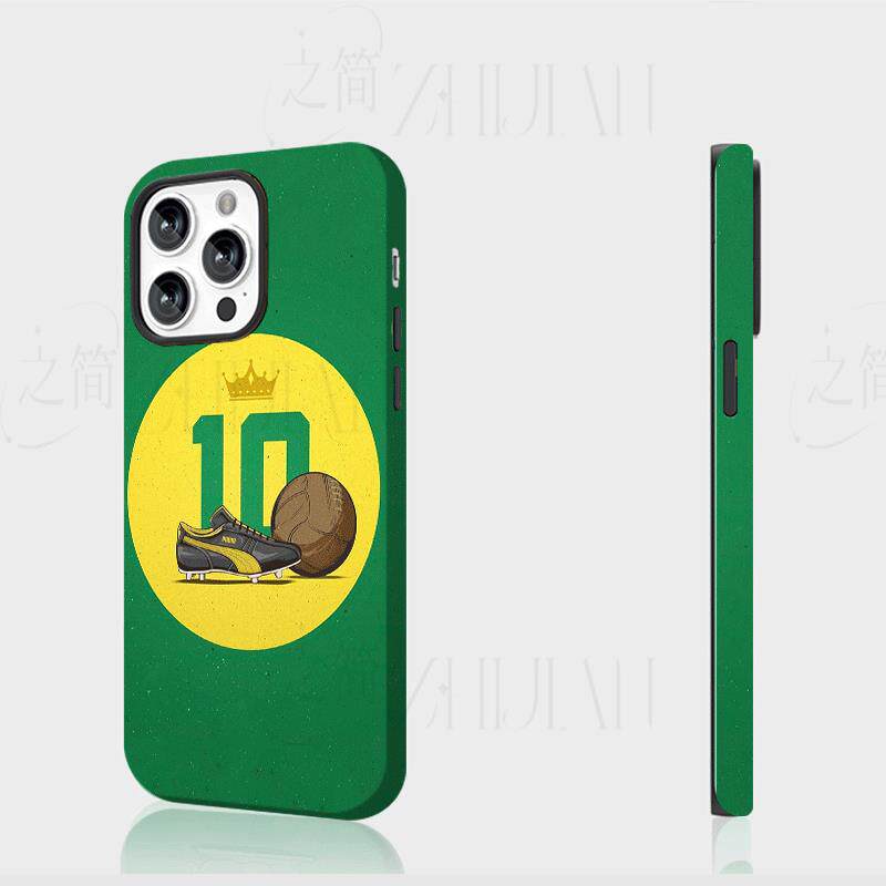 彪马十号足球磨砂磁吸手机壳大孔亮面硬壳适用苹果iphone18promax华为PURAXVIEWVIVOX300ULTRA1加ACE5竞速版
