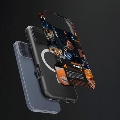 诺里斯夺冠硬壳磨砂磁吸手机壳适用苹果iphone17promax华为OPPOFINDX9PROMATE60PROmate80pro小米15PRO