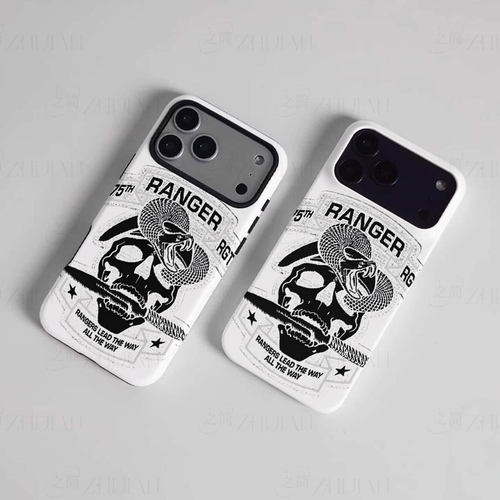 75游骑骷髅磨砂磁吸手机壳大孔亮面硬壳适用苹果iphone18promax华为PURAXVIEW荣耀MAGIC6PRO华为PURA80ULTRA