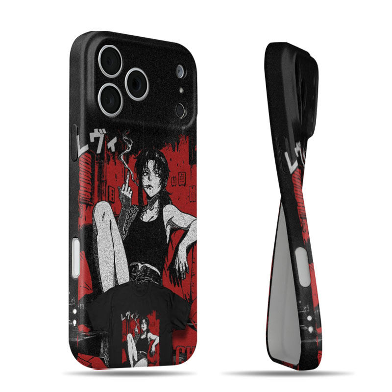 黑礁莱薇T恤磨砂磁吸手机壳大孔亮面硬壳适用苹果iphone18promax华为PURAXVIEWOPPORENO15COPPORENO7SE