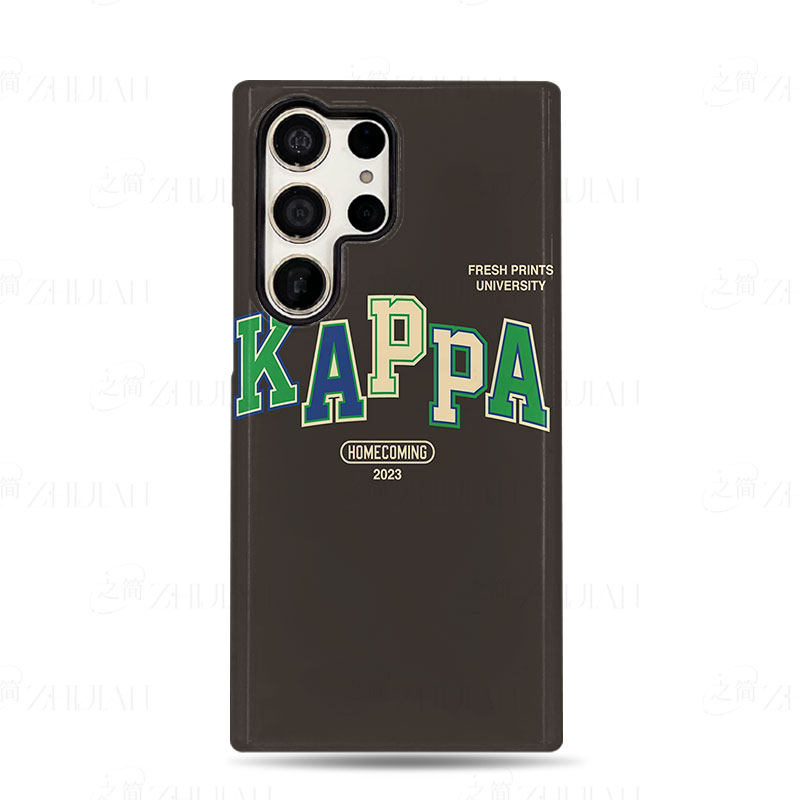 Kappa复古磨砂磁吸手机壳大孔亮面硬壳适用苹果iphone18promax华为PURAXVIEW红米K90PROMAX1加ACE6至尊版