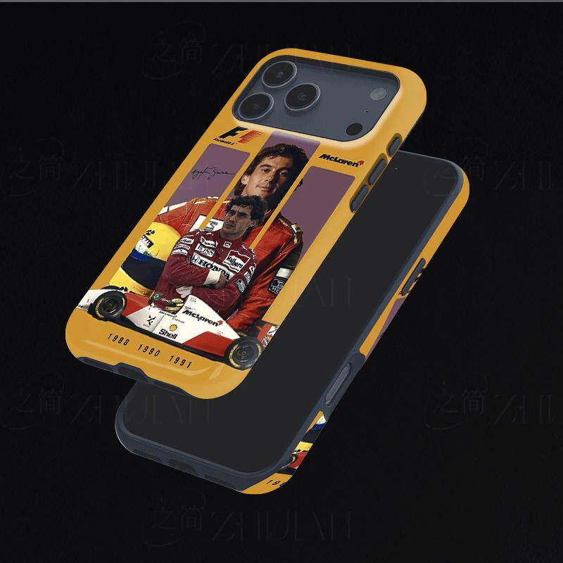 迈凯伦塞纳F1磨砂磁吸手机壳大孔亮面硬壳适用苹果iphone18promax华为PURAXVIEWVIVOS18E小米12PRO