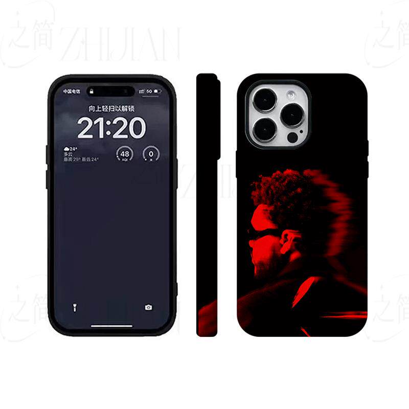 威肯背影磨砂磁吸手机壳大孔亮面硬壳适用苹果iphone18promax华为PURAXVIEW华为MATE60PRO红米K70E