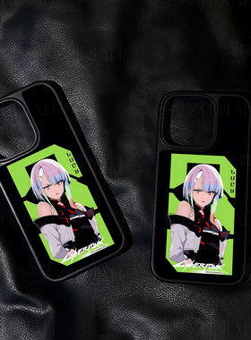 赛博露西手机壳大孔电镀黑框碳纤纹二合一磁吸适用苹果17promax华为PURA70ULTRAPURA80PROPLUS小米17PROMAX