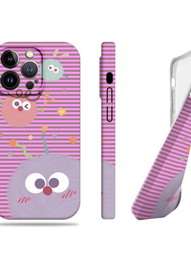 苹果17promax三只煤球菲林情侣手机壳适用苹果华为OPPORENO14PROP60PRO真我gt8pro小米CIVI4PRO畅玩70PLUS