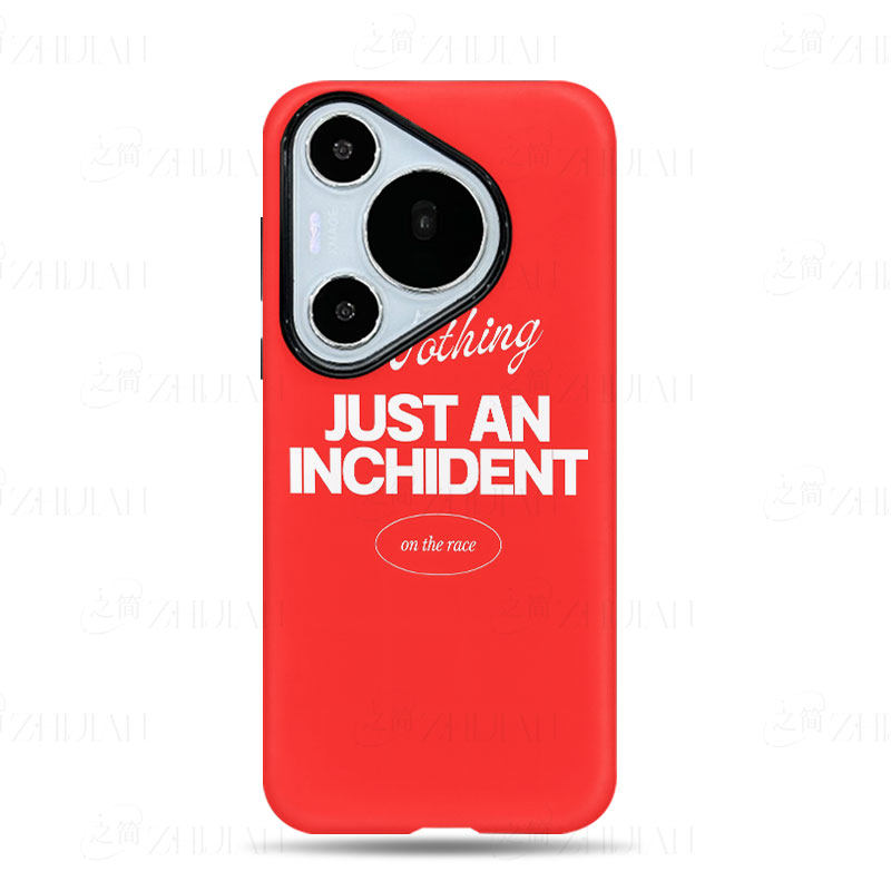 红底英文标语磨砂磁吸手机壳大孔亮面硬壳适用苹果iphone18promax华为PURAXVIEW荣耀X80I1加ACE5竞速版