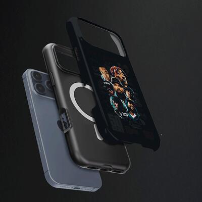 欧美说唱群星硬壳磨砂磁吸手机壳适用苹果iphone17promax华为FINDX8PROP60proMATE60PROMATE70PRO+